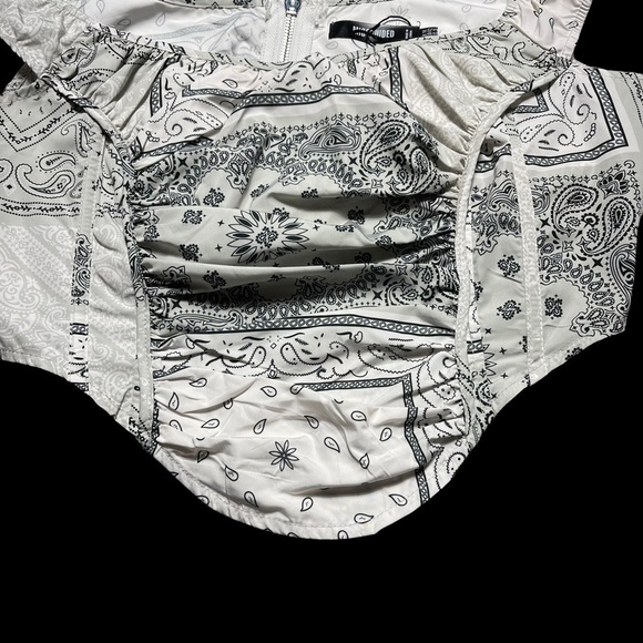 Missguided Gray Ruched Nylon Corset Top 10 - Picture 3 of 8